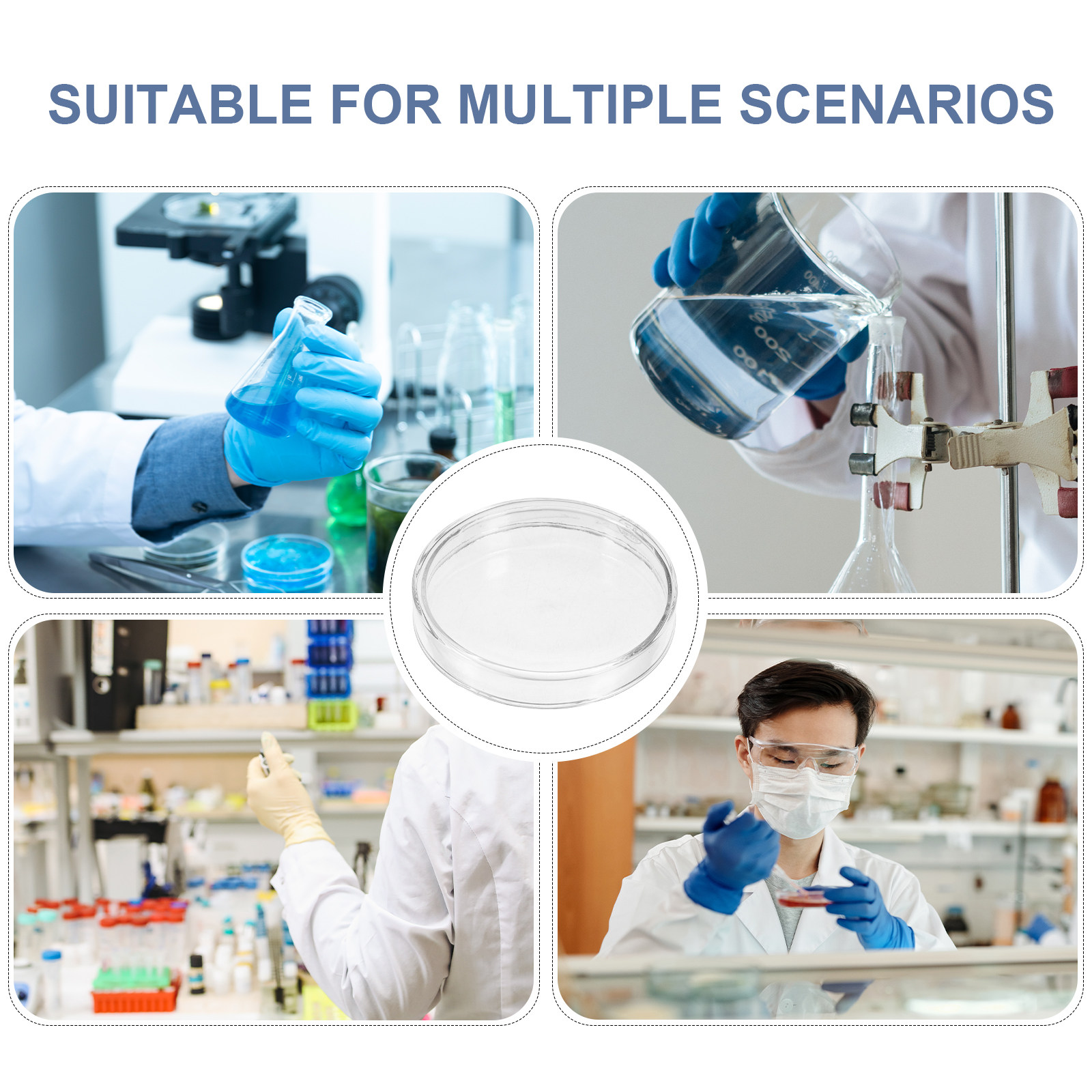 Glass Petri Dish Laboratory Fl - Agar Tissue Culture บทวิจารณ์และราคา
