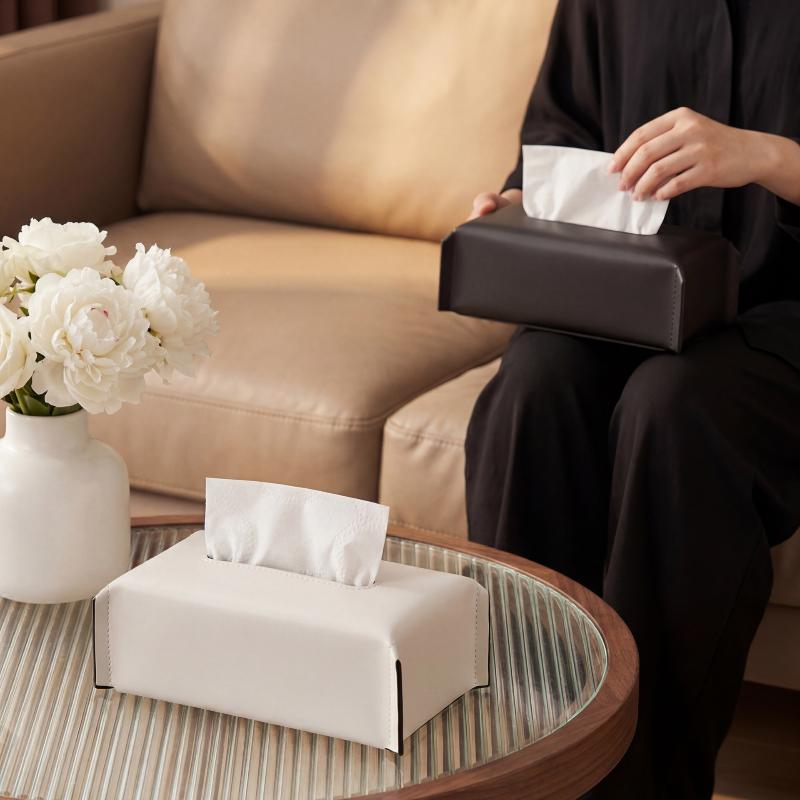 [C] Luxury Tissue Box Leather  - Agar Tissue Culture บทวิจารณ์และราคา