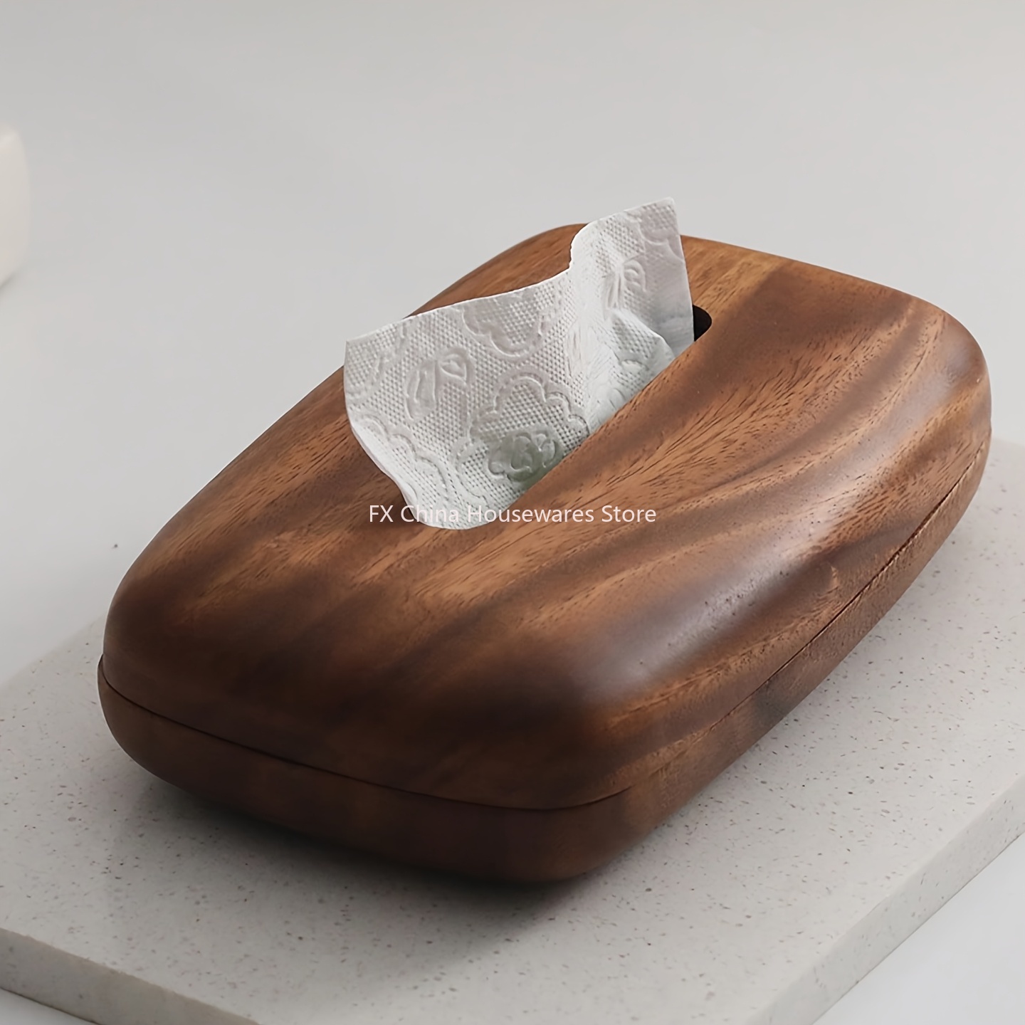 Walnut Wood Tissue Box Cover H - Agar Tissue Culture บทวิจารณ์และราคา