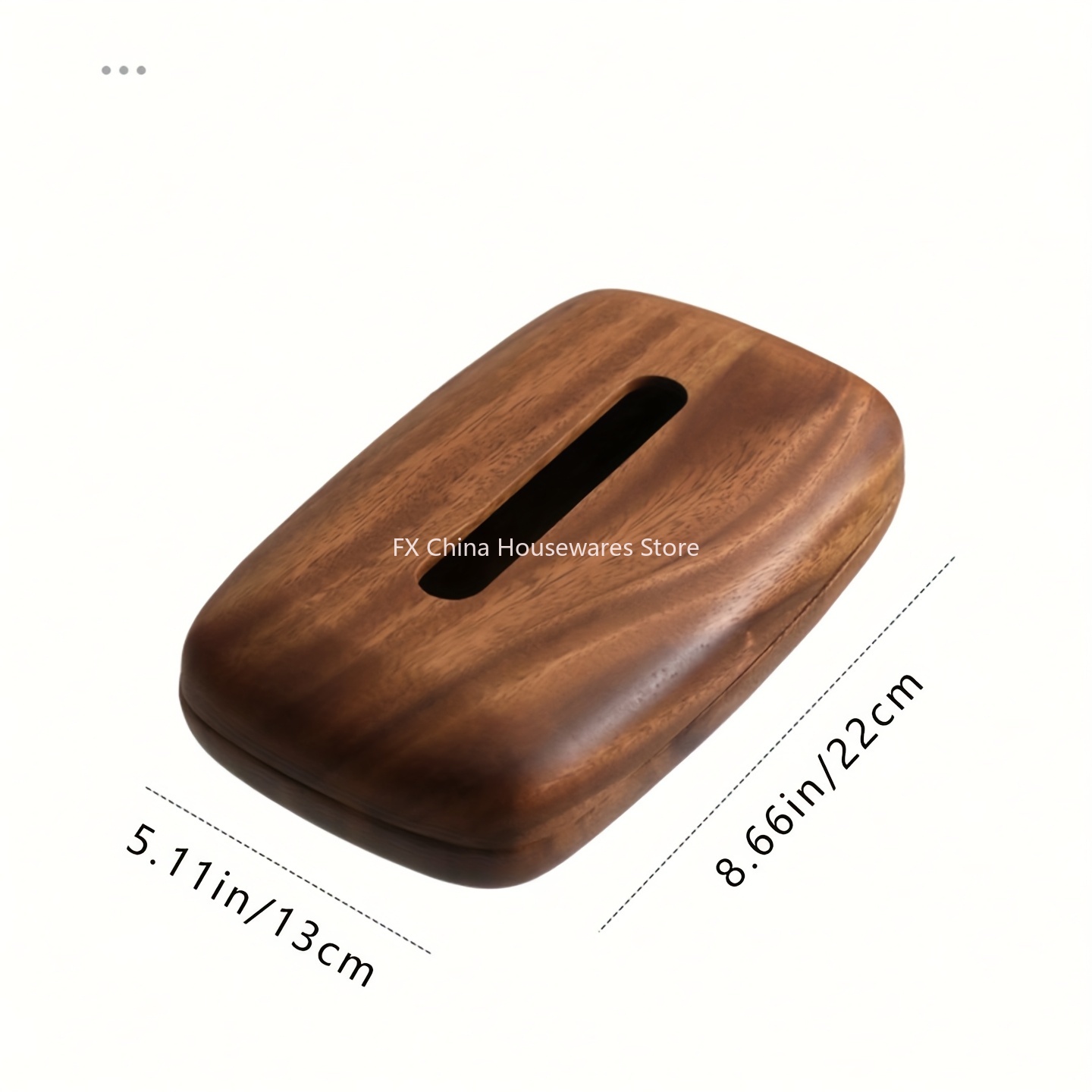 Walnut Wood Tissue Box Cover H - Agar Tissue Culture บทวิจารณ์และราคา