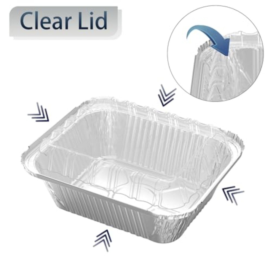 25 Pack Rectangular Disposable - Plastic Dome Clear บทวิจารณ์และราคา