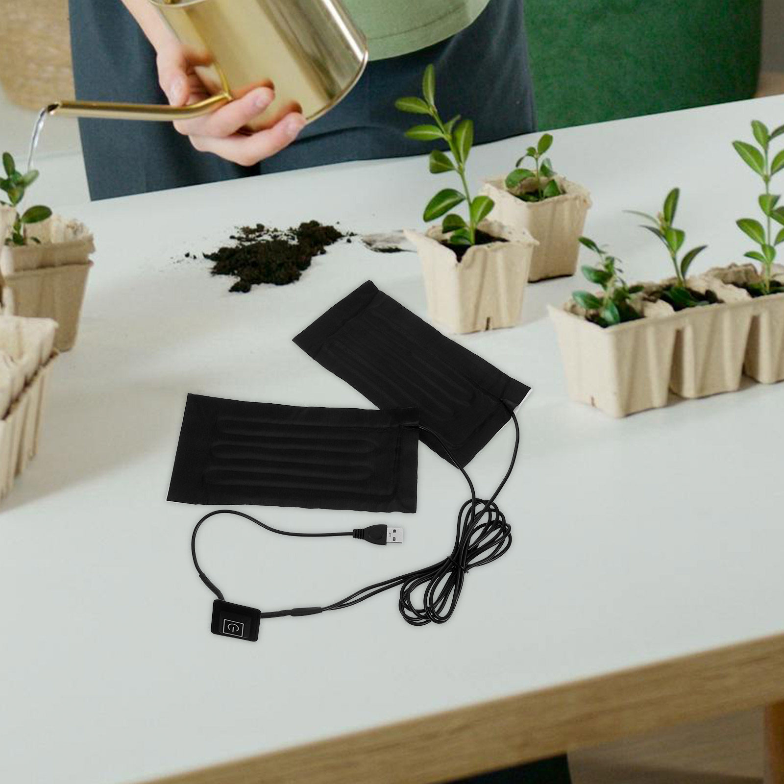 USB Small Heating Pad Plant Ge - Heat Mat Seedling บทวิจารณ์และราคา