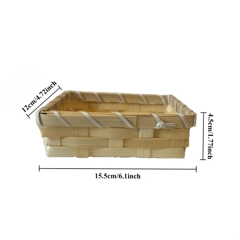Handwoven Bamboo Napkin Basket - Agar Tissue Culture บทวิจารณ์และราคา