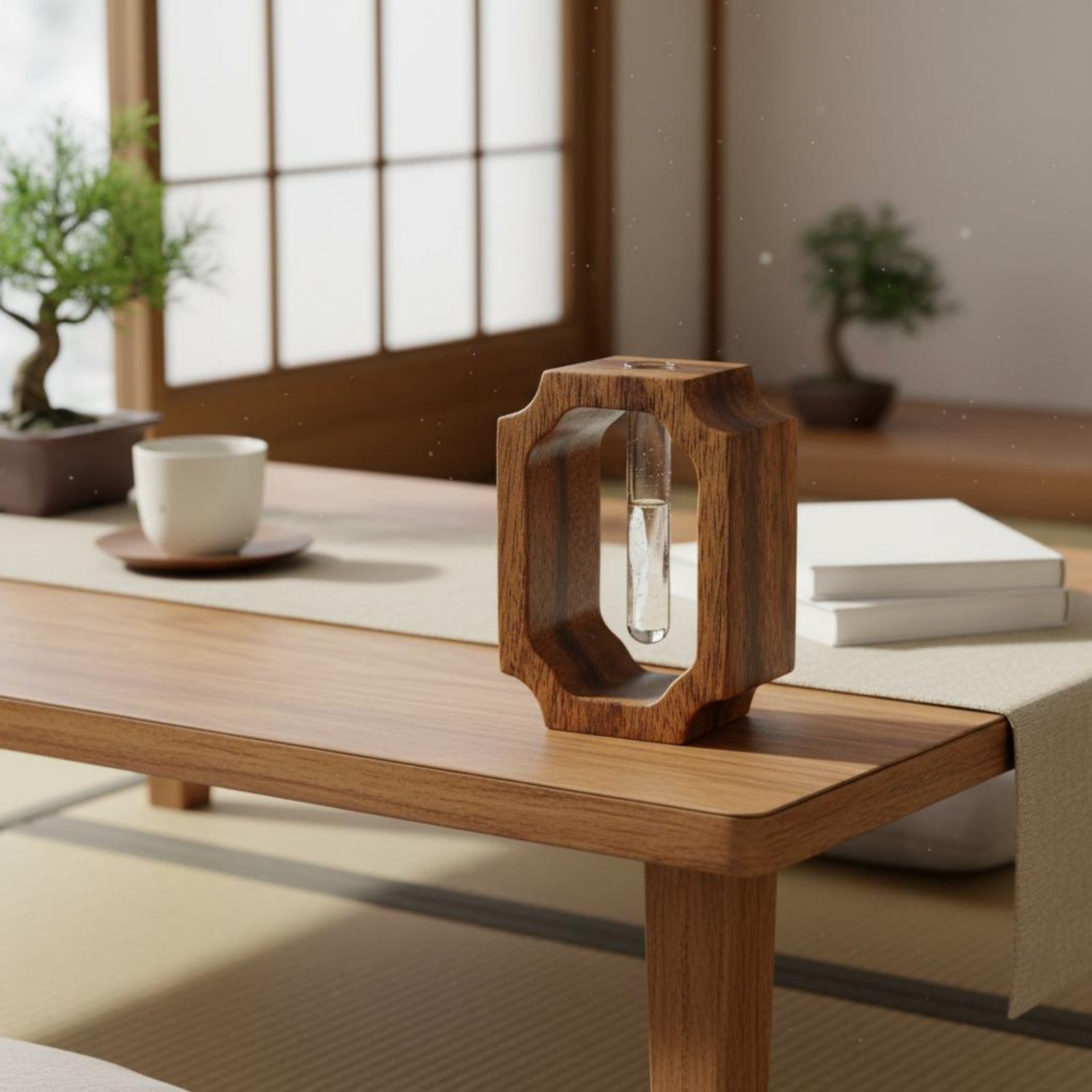 Walnut Wood Vase Easy to Clean - Propagation Station Vase บทวิจารณ์และราคา