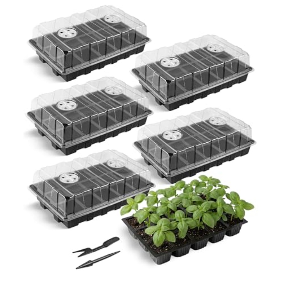 5-Set Seed Starter Tray Kits D - Humidity Dome Kit บทวิจารณ์และราคา