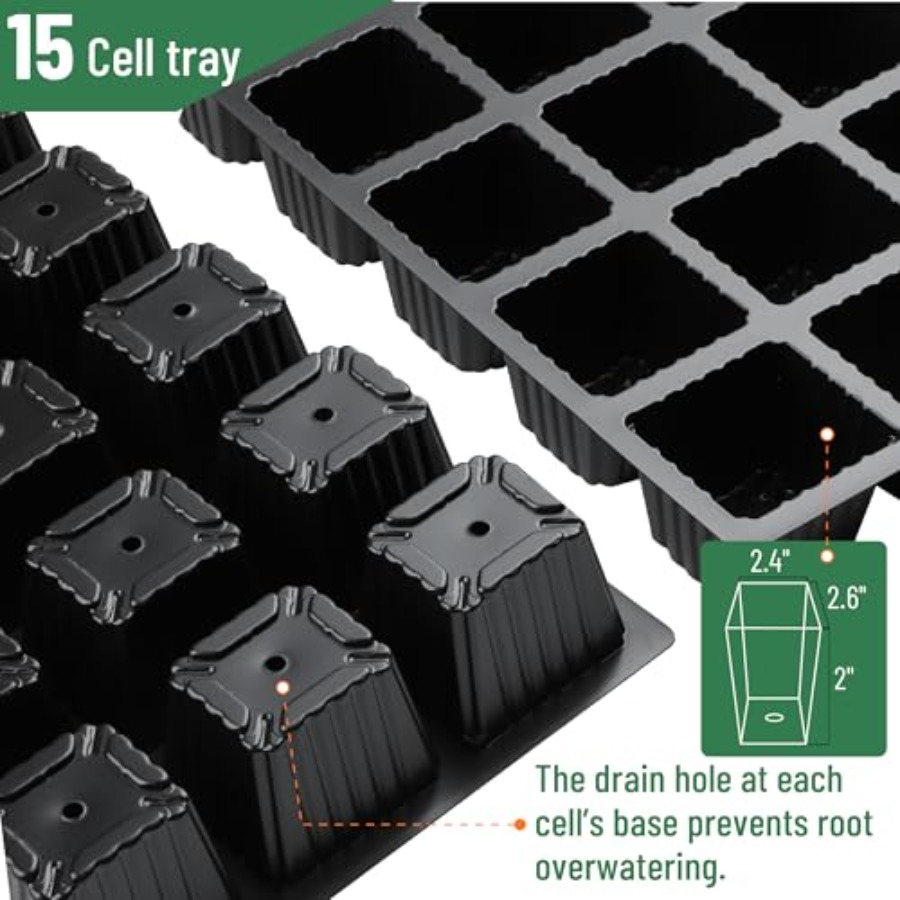 5-Set Seed Starter Tray Kits D - Humidity Dome Kit บทวิจารณ์และราคา