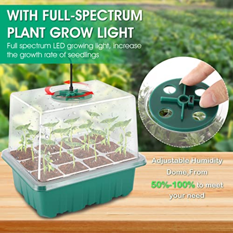 Seed Starter Tray with Light,  - Humidity Dome Kit บทวิจารณ์และราคา